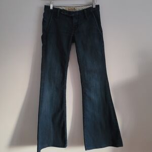 Raven Denim Dark Indigo Flare Jeans size 24